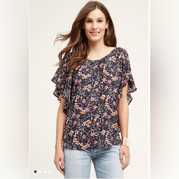 Maeve Tops - Anthropologie Maeve Zita Blouse Floral fairycore girly Print Women's size xL